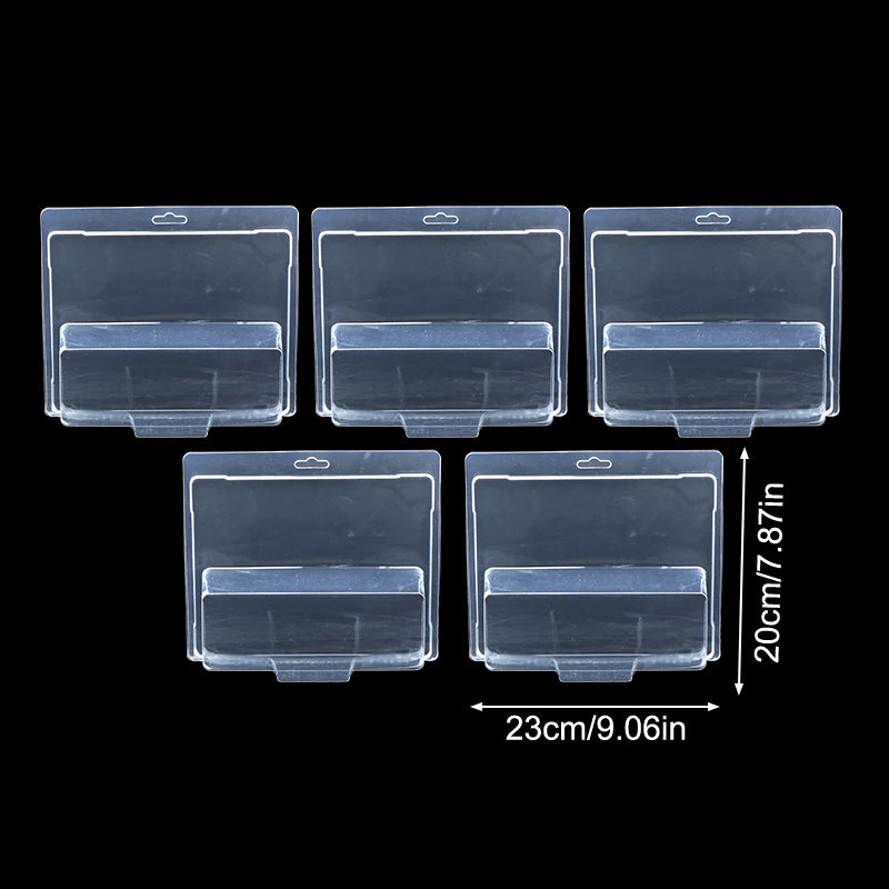 5Pcs Transparent Display Case Pinwheel Car Protective Case Boulevard Fleet Model Cardboard Collection Oasis Select Double-car culture