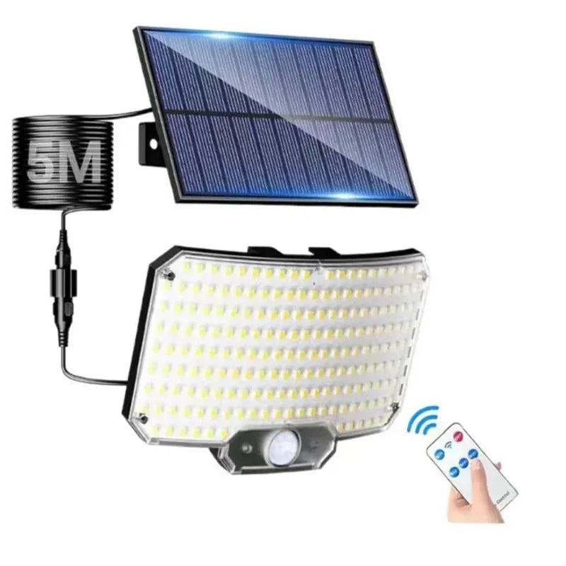 Solar Lights 234 LED Solar Security Lights Outdoor Garden Motion Sensor 3 Modes Waterproof Split Solar Flood Wall Lights Garage Oasis Select 234 LED 2Pcs