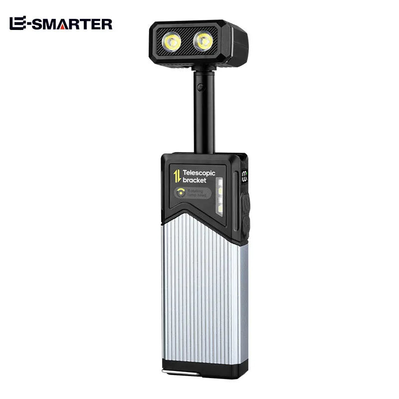LED Magnetic Work Light Retractable 180° Rotatable Multi-Functional Flashlight for Outdoor Camping Inspection Oasis Select KXK2506