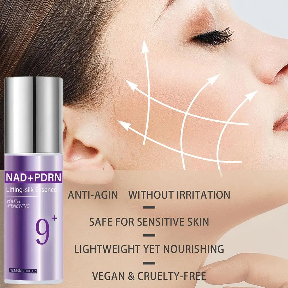 9+ NAD+ PDRN Moisturizing Lifting Firming Essence Nourishing Facial Serum Smoothing Face Essence Soothing Face Skin Oasis Select