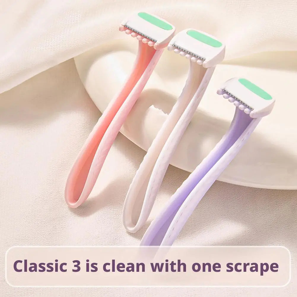 Pack of 3 Women Bikini Line Razors Shaver Pubic Hair Removal Beauty T-Type For Body Arm Leg Hair Razor Shaver Bikini Trimmer Oasis Select