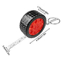 Mini Retractable Tape Measure Heat Transfer Portable Measure Ruler Keychains mini Tape Measure Roll Ruler Measuring Tool Oasis Select Red 1PC
