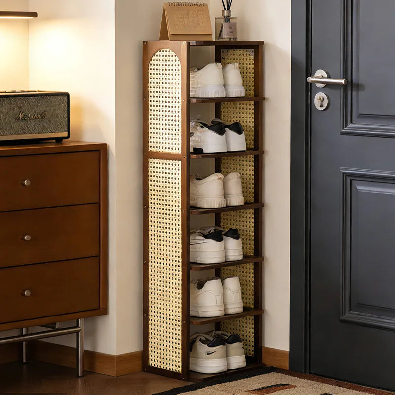 Multi-layer household door Small narrow shoe cabinet Simple and does not take up space Strong and durable Home storage shelf Oasis Select