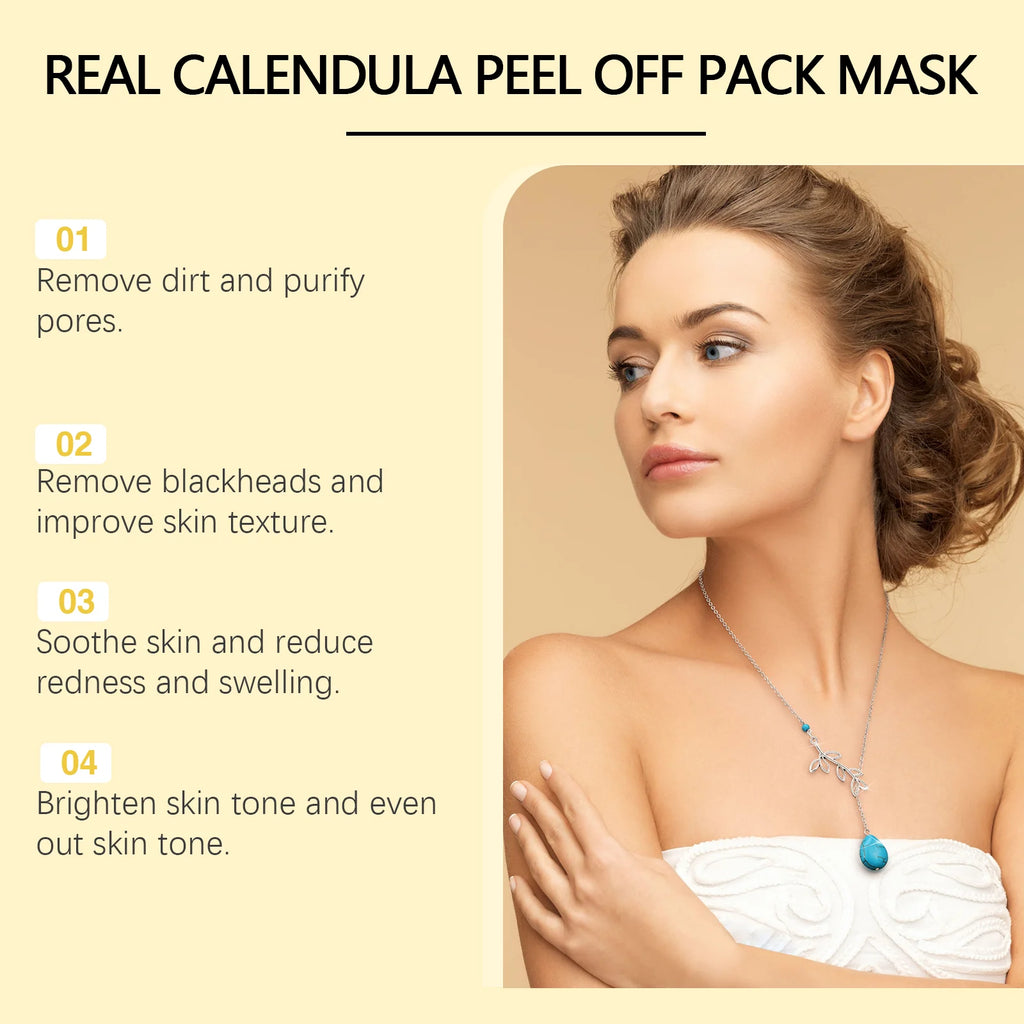 Calendula Peel-Off Mask – Blackheads, Pores & Brightening Peel-Off Face Mask Oasis Select