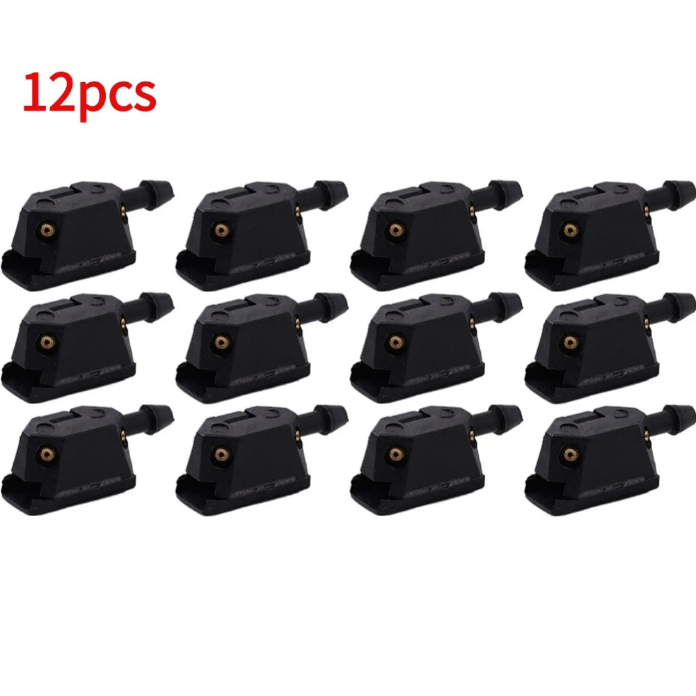 Universal Car Windscreen Washer Wiper Blade Water Spray Jets Nozzles Mounted Onto 8mm 9mm Arm Adjusted 4 Way Upgrade Oasis Select 12pcs