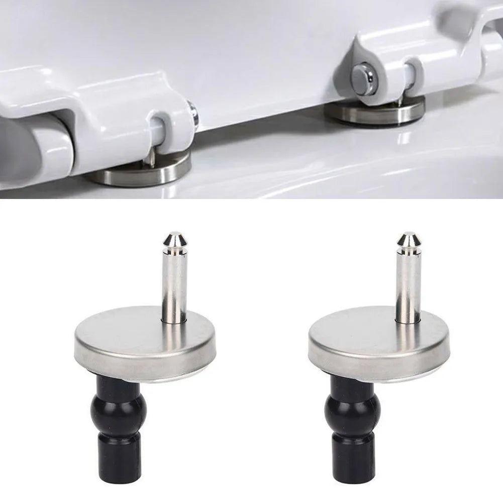 2pcs Toilet Seats Top Fix Hinge Home Hardware Toilet Seat Hinges Soft Release Quick Fit Replacement Toilet Cover Accessories Oasis Select