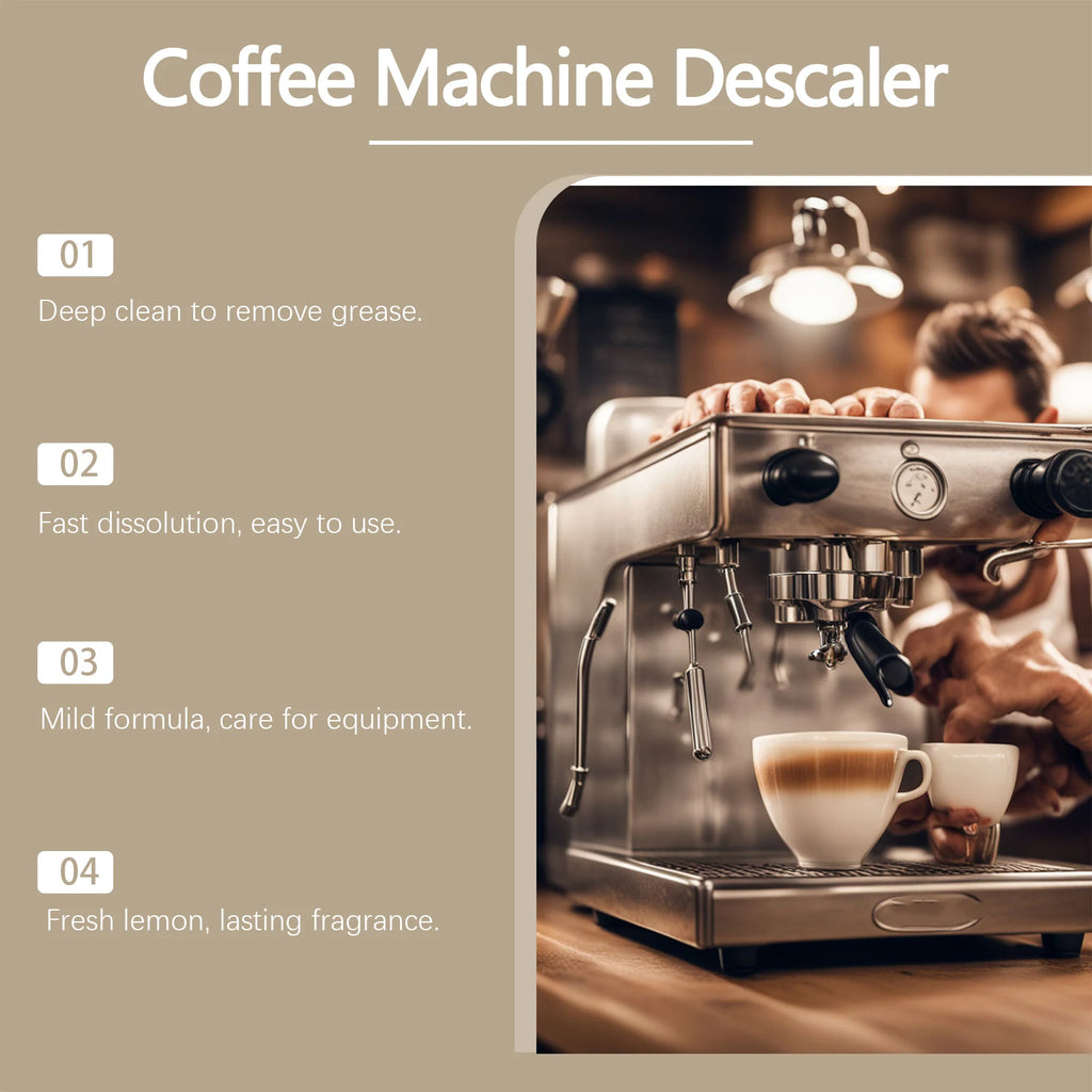 Jue-Fish Coffee Machine Descaler & Cleaner 100ml Coffee Machine Descaler Oasis Select