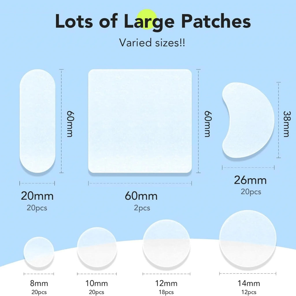 Hydrogel acne removing patch (4 shapes), 180 pieces/box, deep cleaning acne removing patch, effective acne removing patch Oasis Select