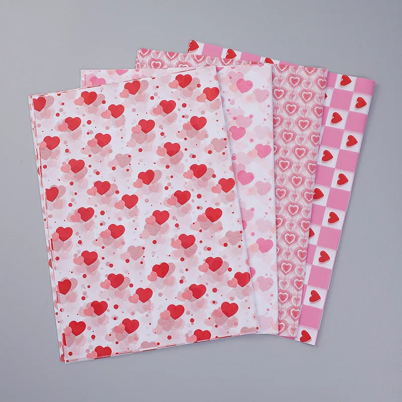 Valentine's Day Love Printing Snow Pear Paper 50X35CM Paper Flowers Gift Wrapping Paper Oasis Select