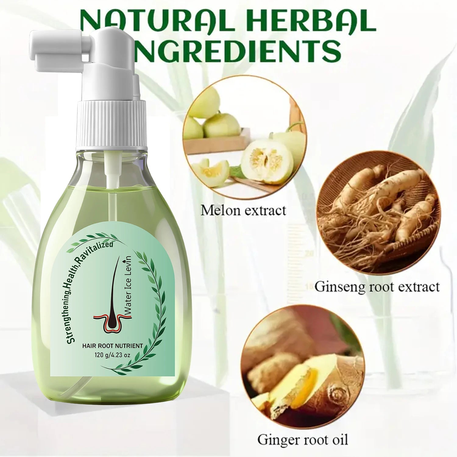 Rosemary Hair Spray, Nourishing & Smoothing Treatment with Hyaluronic Acid & Collagen for Healthy Hair Oasis Select