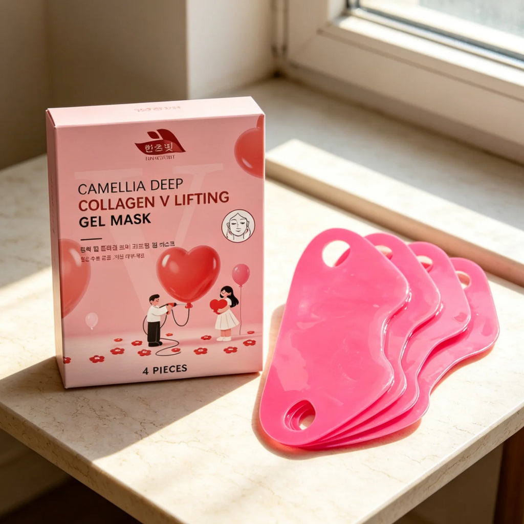 Hanchobit Collagen V-Line Lifting Mask – Anti-Wrinkle 4 Pcs Collagen Lifting Mask Oasis Select