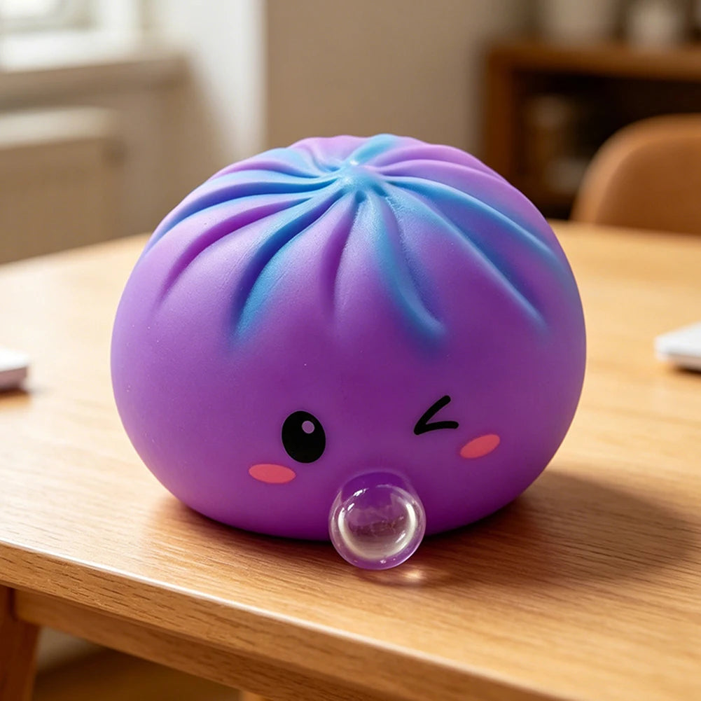 Bubble Spitting Baozi Squishy Fidget Toy – Dumpling Squeeze