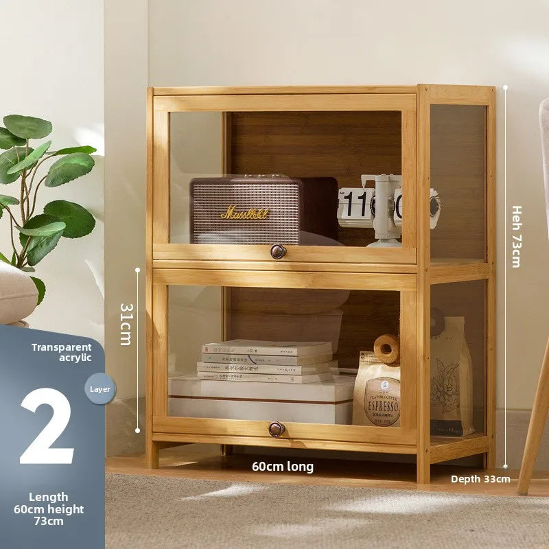 Storage Cabinet Locker Household Baby Wardrobe Children's Toys Snacks Simple Locker Multi-function Household Floor Cabinet Oasis Select Two doors 60 long