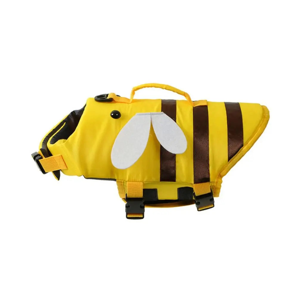 Little Bee Pet Dog Life Jacket Soft Adjustable Dog Swimming Clothes Breathable Summer Swimwear Clothes For Dogs Cats Oasis Select yellow M