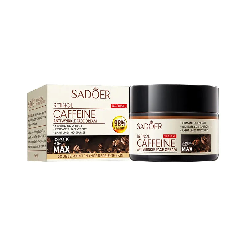 SADOER Retinol & Caffeine Anti-Wrinkle Face Cream 50g Anti-Wrinkle Face Cream Oasis Select