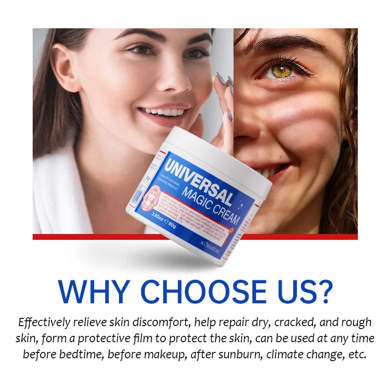 80g Universal Magic Cream Facial Care Moisturizing Face Cream Skin Repair and Smooth and Soft The Skin Oasis Select