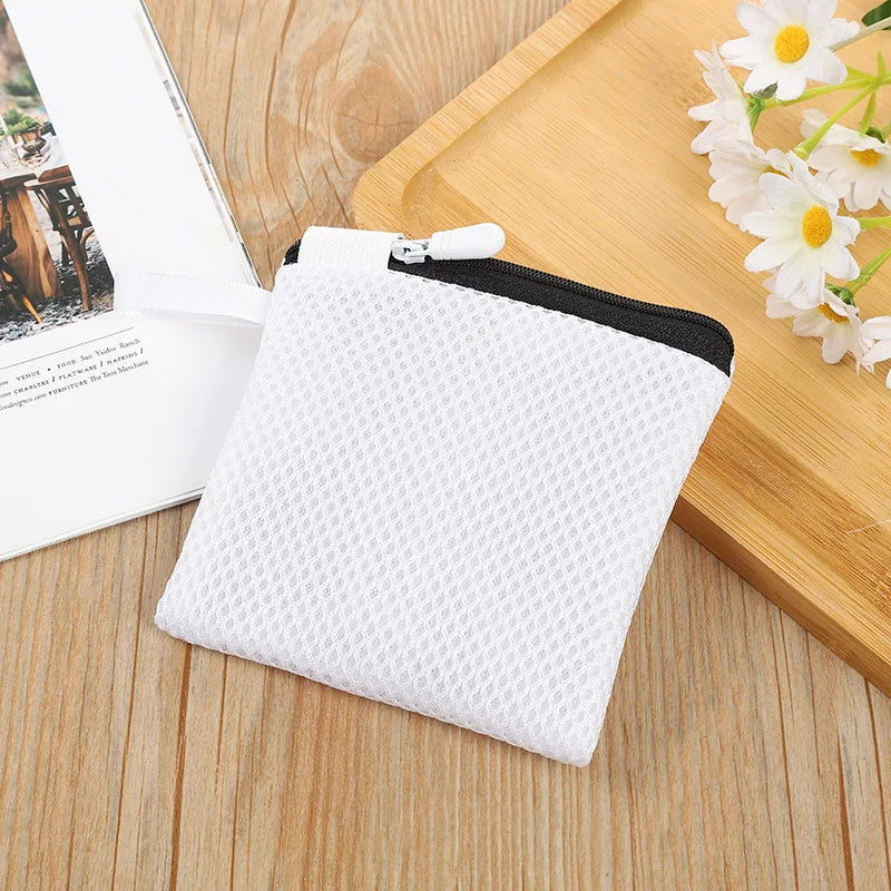 Thickened Polyester Mesh Laundry Bag Mini Multi-Function Laundry Bag Bra Lingerie Socks Laundry Basket Washing Machine Sorting Oasis Select Black
