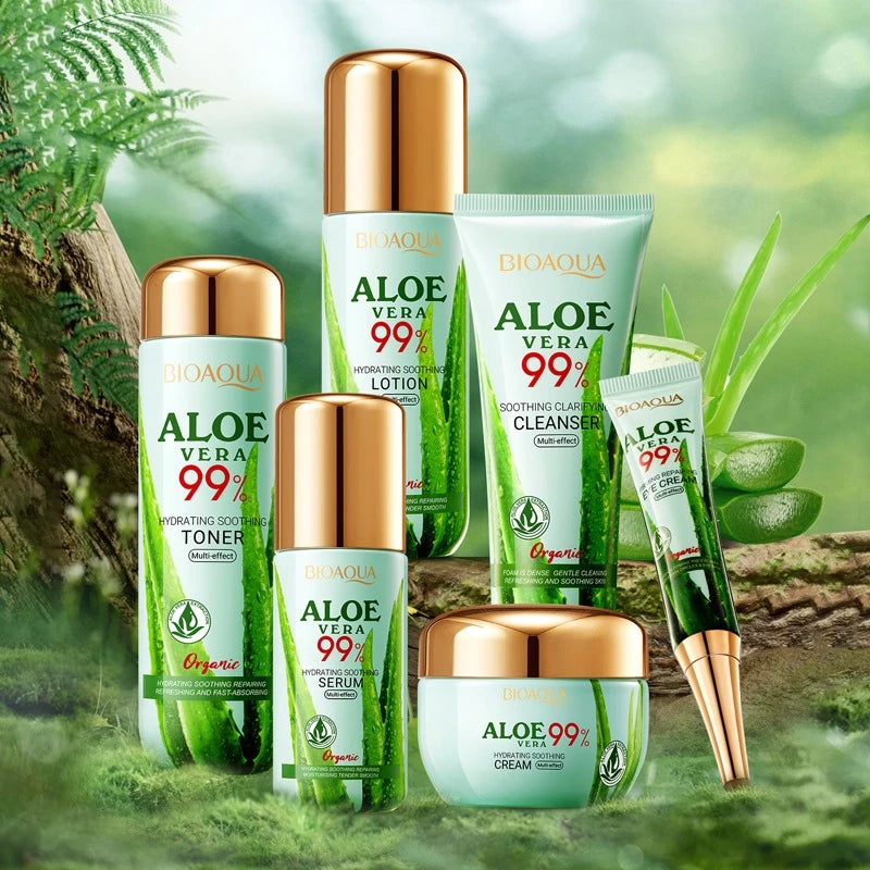 Aloe Vera 6-Piece Skincare Set – Hydrating Daily Routine