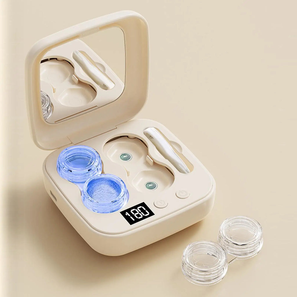 Contact Lenses Cleaner Ultrasonic With Removable Box Cleaning Machine Portable Contact Lenses Case Deep Cleaning tools Oasis Select