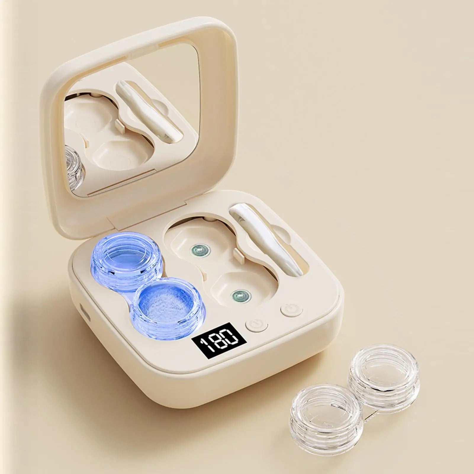 Contact Lenses Cleaner Ultrasonic With Removable Box Cleaning Machine Portable Contact Lenses Case Deep Cleaning tools Oasis Select