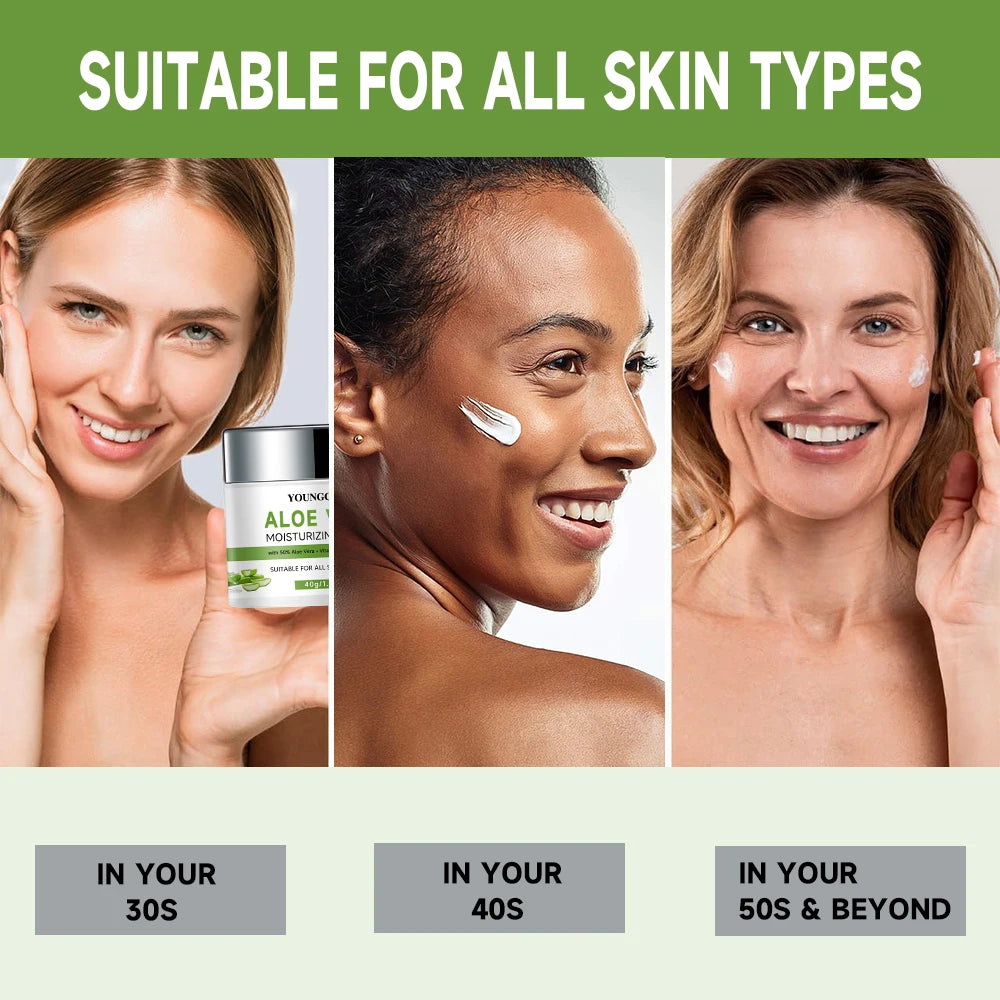 Natural Aloe Vera Gel Face Cream Moisturizing Blackhead Removal Creams For Women Korean Skin Care Products Cosmetics Nourishing Oasis Select