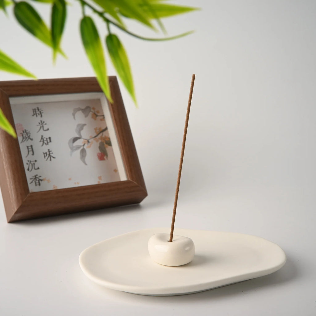 Ceramics Aroma Holder Incense Holder Teahouse Incense Burner Ornament Minimalist Reed Diffuser Stand Home Decor Gift Oasis Select