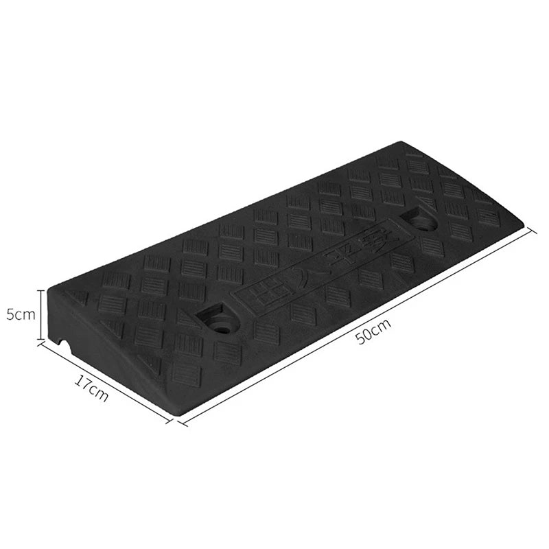 1Pc Plastic Kerb Ramp Non-Slip Threshold Ramp 30/40/50MM Height For Cars Bicycles Wheelchairs Going Uphill Smooth Transitions Oasis Select black5cm