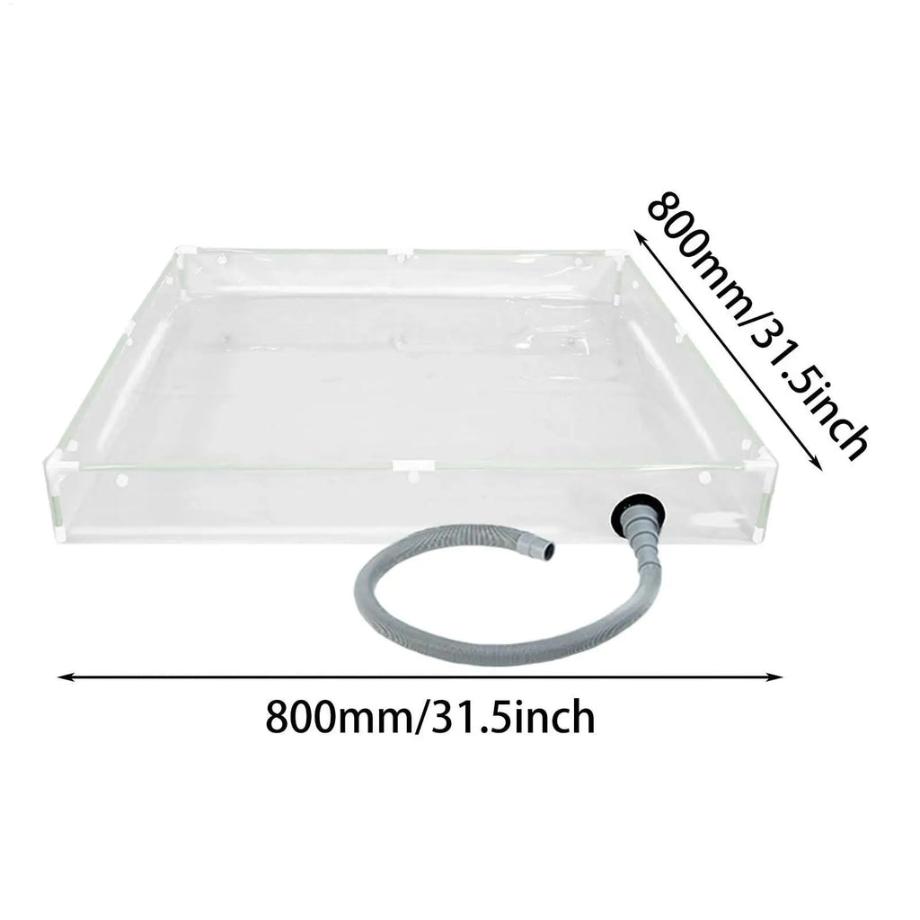 Shower Basin Pan Compact Non-Slip Bathing Tray Outdoor Shower Tub for Outdoor Indoor RV Motorhome Trailer Tent Camping Hiking Oasis Select