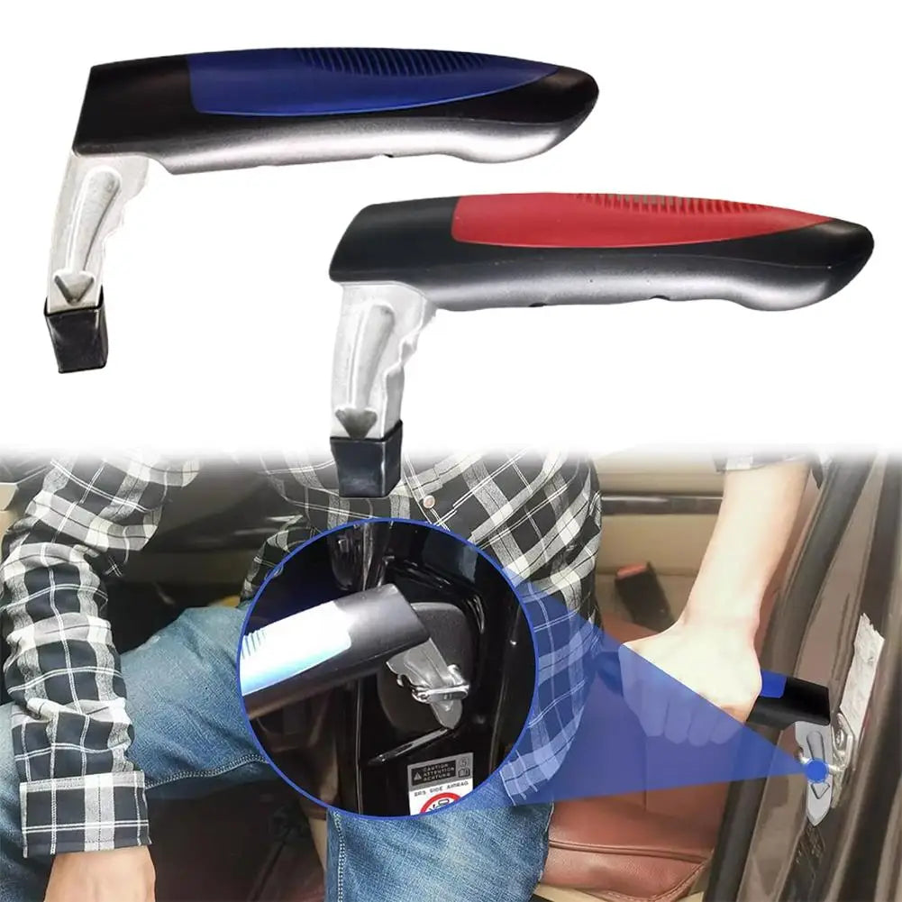 Car Handle Cane Vehicle Door Grab Bar 2 in 1 Non-Slip Window Breaker, Stand Assist Mobility Tool for Elderly Kids Safety Oasis Select