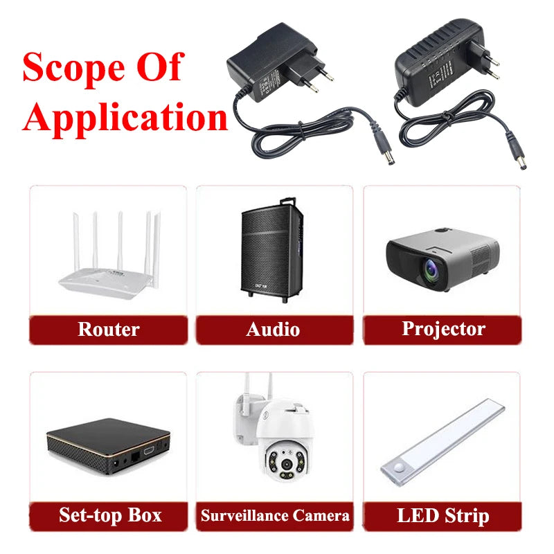 Power Supply 12V 24V AC 220V 110V TO DC 5V 6V 8V 9V 12V 13V 15V 24V Power Supply Adapter Transformer 220V 12V 24V With 8PCS Plug Oasis Select