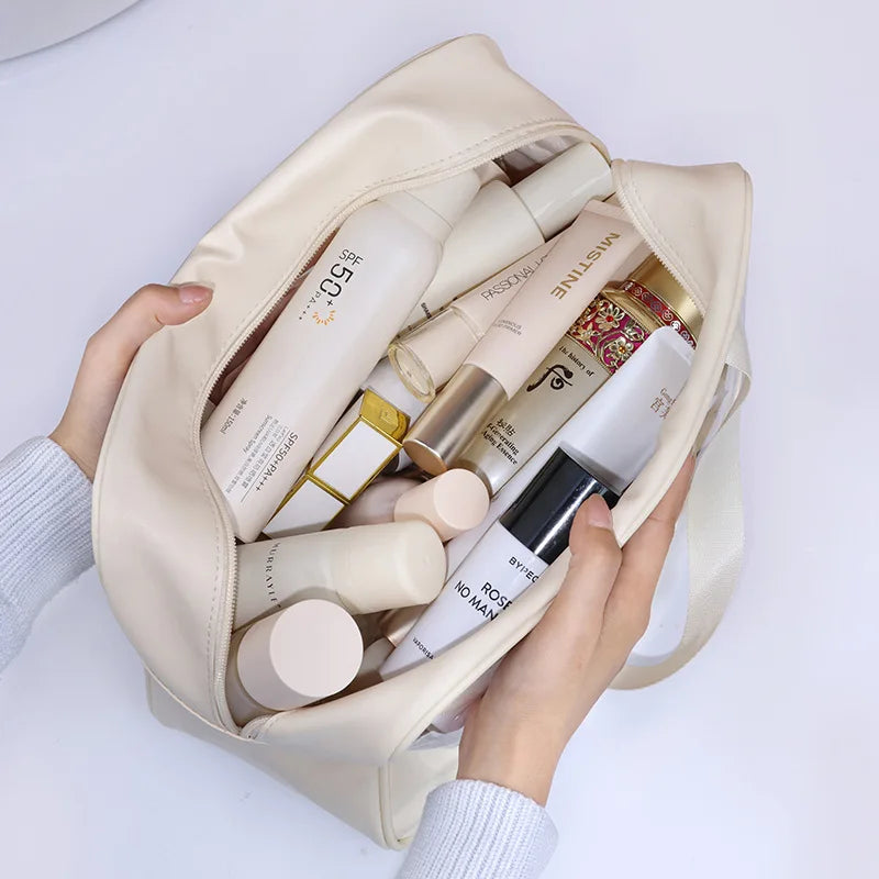 Portable Travel Cosmetic Bag Women Transparent Makeup Bag Large-Capacity Bath Wash Bags Multifunction Waterproof Storage Case Oasis Select