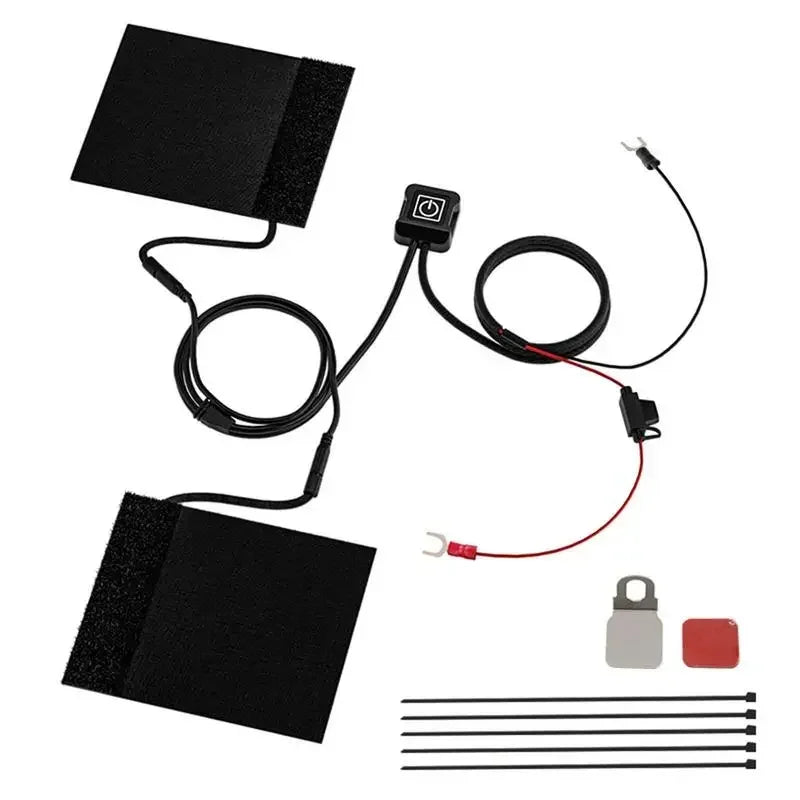 Winter Motorcycle Electric Heating Handle Grip 12V Intelligent Heated Handlebar Grip Cover With 3 Gear Control For Motorcycle Oasis Select