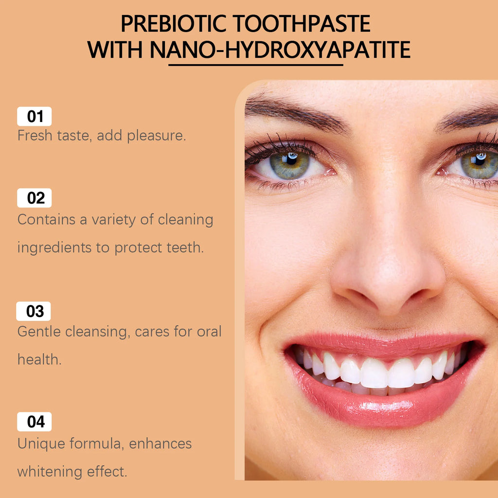 Chocolate Prebiotic Whitening Toothpaste Relieve Tooth Sensitivity Removal Bad Breath Cleaning Long-term Maintain Oral Health Oasis Select