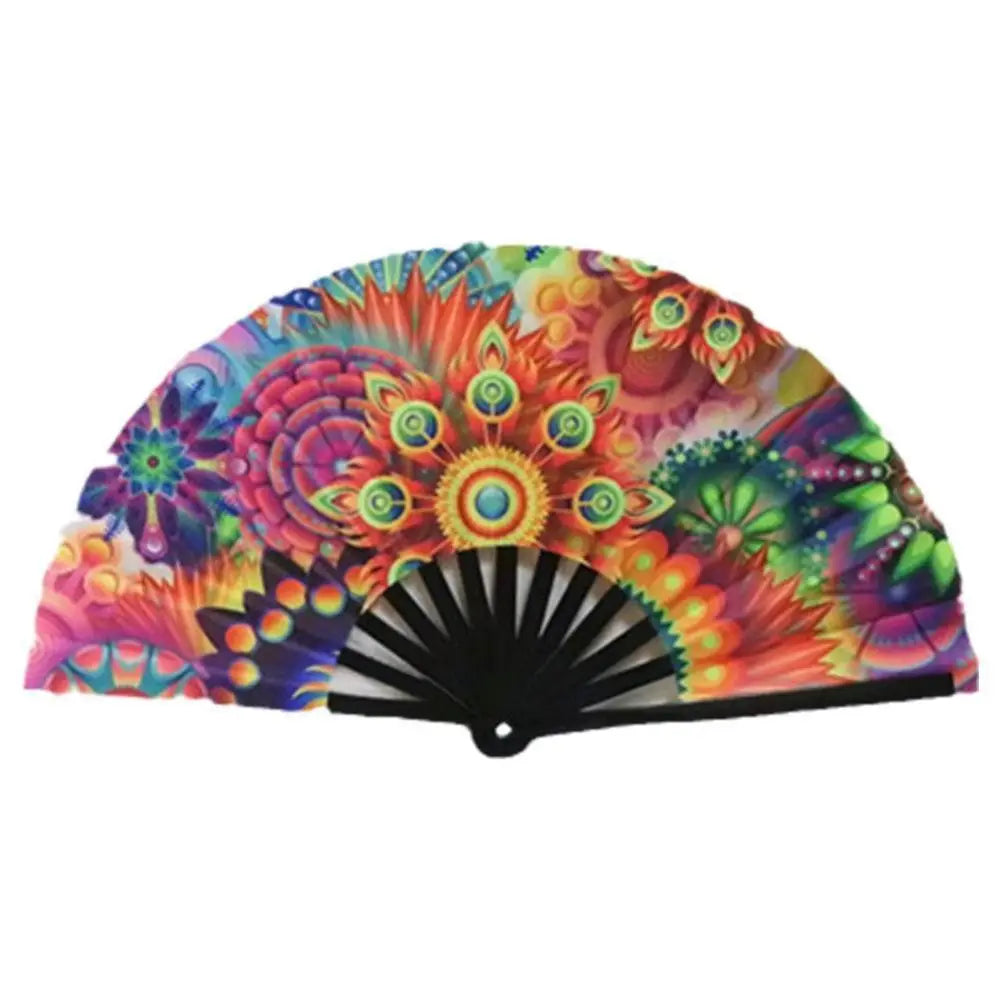 1 pcs Exiquisite Cartoon Summer Gift Bamboo Wooden Cat Patterns Folding Fan Home Decoration Fan Crafts Silk Fan Oasis Select no.6