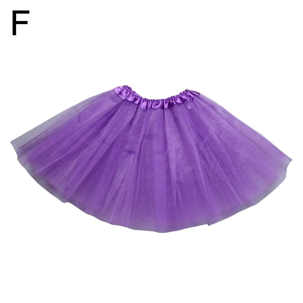 Girls' 3-Layer Tulle Tutu Skirt – Ballet & Party Ages 2–8 Girls Tutu Skirt Oasis Select Purple