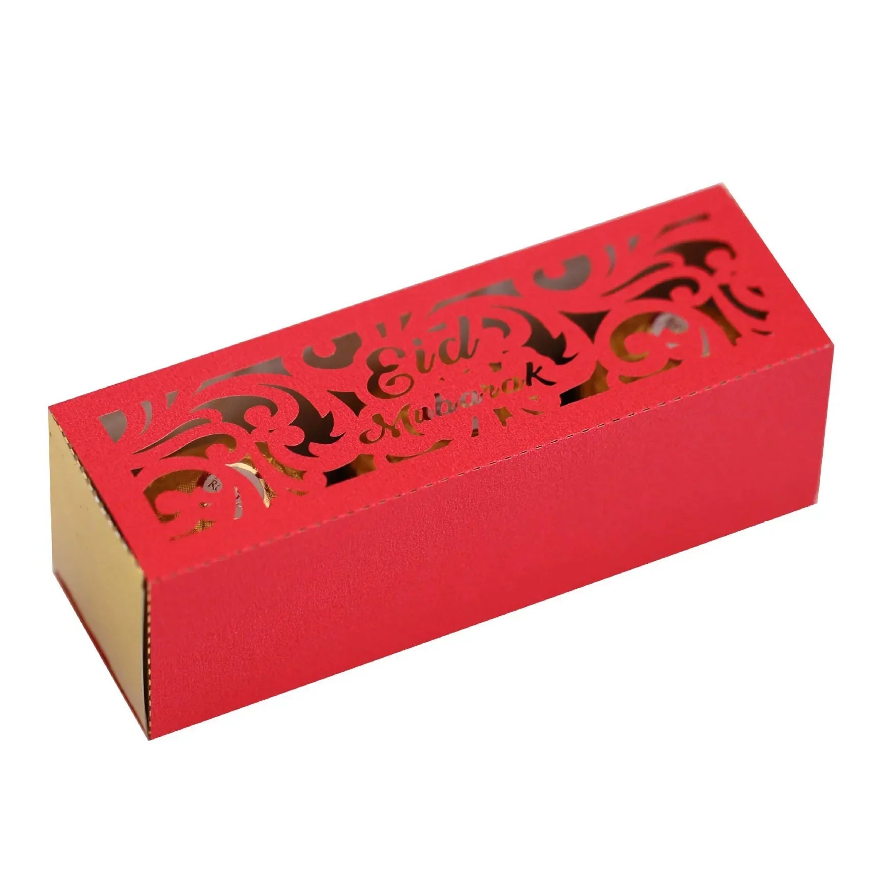 10Pcs EID Mubarak Candy Box Ramadan Kareem Candy Cookie Packing Box Muslim Islamic Festival Party Decoration Supplies Oasis Select Red 10pcs 12x4x4cm