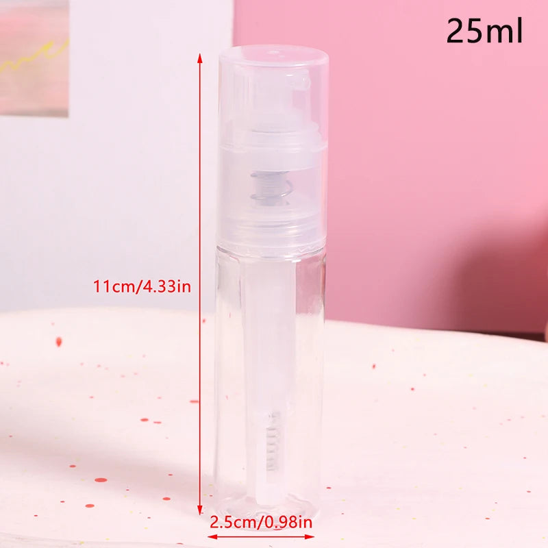 8/10/14/18/25ml Plastic Dry Powder Spray Bottle Refillable Atomizer Baby Powder Dispenser Detachable Makeup Cosmetics Sprayer Oasis Select 25ml Transparent