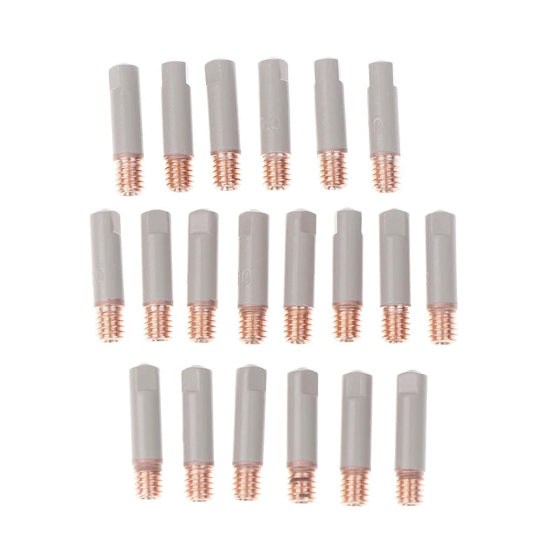 2Pcs/Set 15AK Welding Contact Tips New Coating Protect 25mm M6 Gas Nozzle Tip 0.8mm-1mm MIG Welding Torche Welding Tool Parts Oasis Select