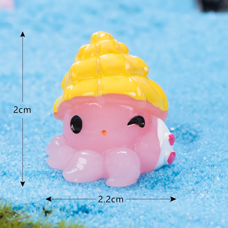 Mini Ocean Resin Animals Tiny Sea Animals Figurines Marine Miniature Animals Aquarium Ornaments Home Decorations Oasis Select Style 11