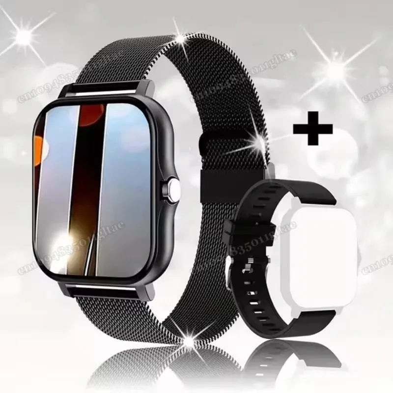 Smart Watch With Full Touch Screen Call Message Reminder Music Control And Other Functions Compatible with iPhone/Android HT30 Oasis Select Bk20Milan
