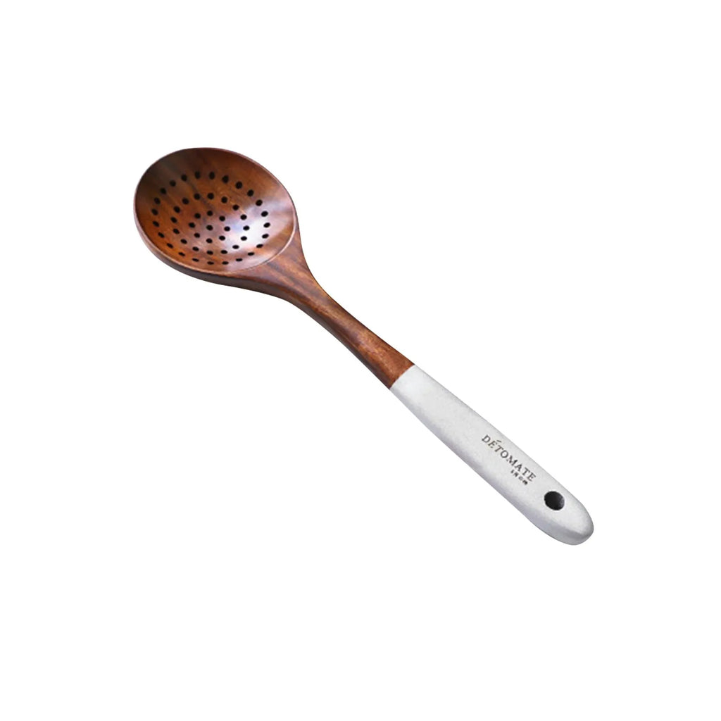 Teak Wood Kitchen Utensil Set – Spoon, Ladle & Skimmer Wooden Cooking Utensils Oasis Select B