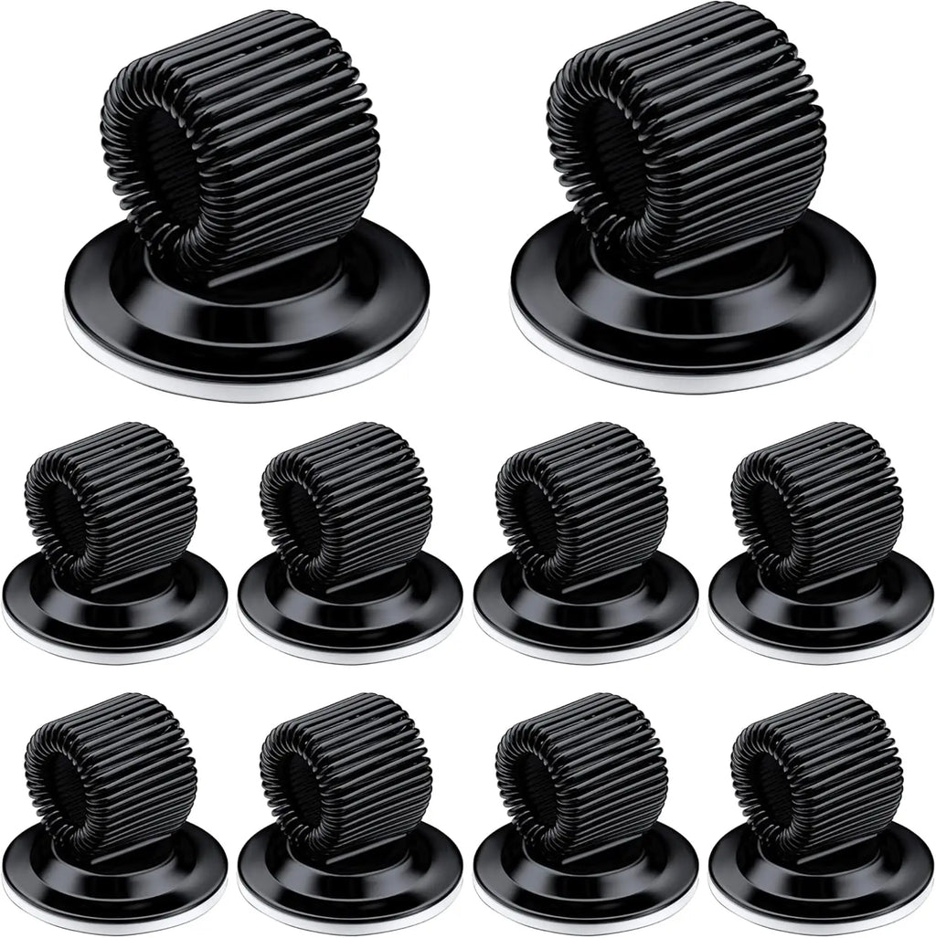Metal Pen Holder Adjustable Spring Loop Self Adhesive Pencil Oasis Select Black A3