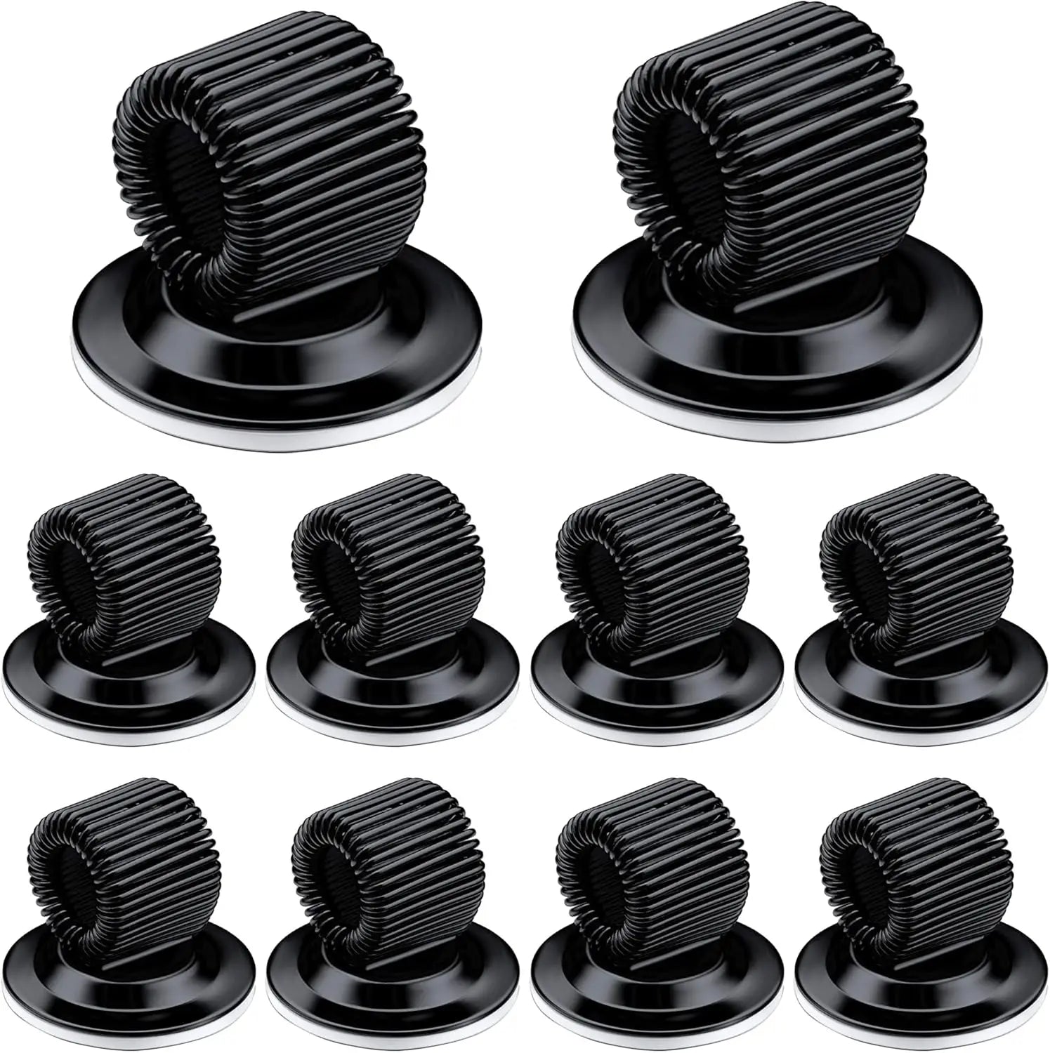 Metal Pen Holder Adjustable Spring Loop Self Adhesive Pencil Oasis Select Black A3