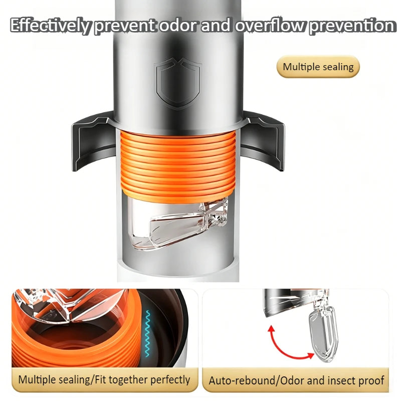 Floor Drain Check Valve Anti Reflux Odor Sealing Plug Ring, Kitchen Sink Drainage Pipe Sealing Cover Sealing Device Oasis Select