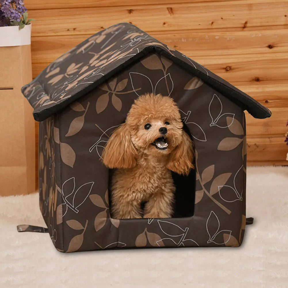 Waterproof Pet Bed House – Puppy Kennel & Kitten Cave Hut Pet Bed House Oasis Select