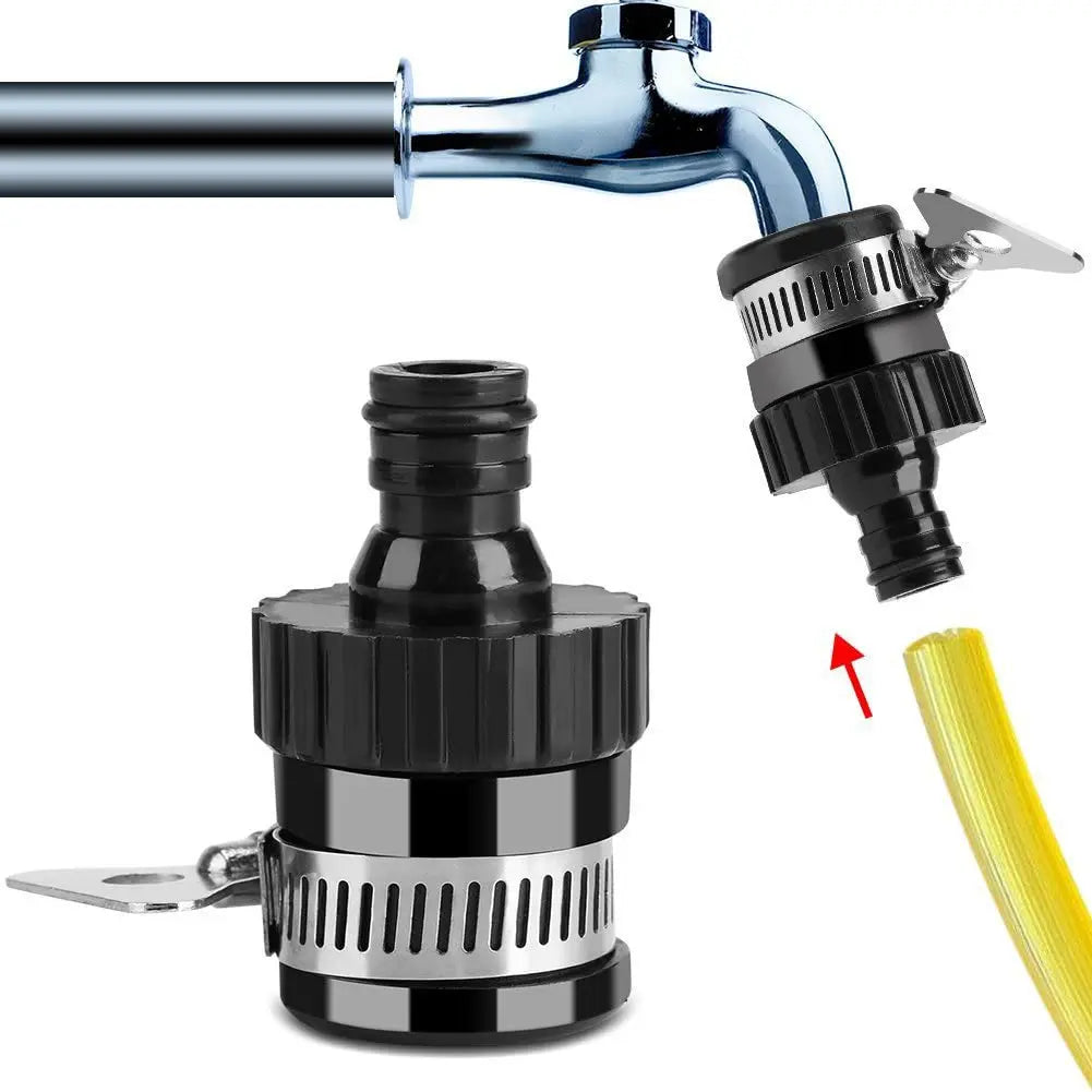 2-Pack Universal Faucet Adapter | Quick Connect Garden Hose Fitting