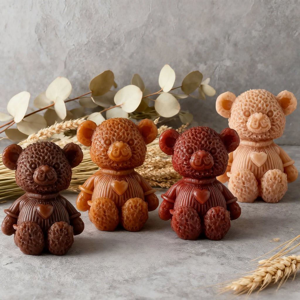 DIY Mini Bears Silicone Mold Aroma Candle Resin Ornament Mould Handmade Candy Chocolate Making Baking Molds Oasis Select