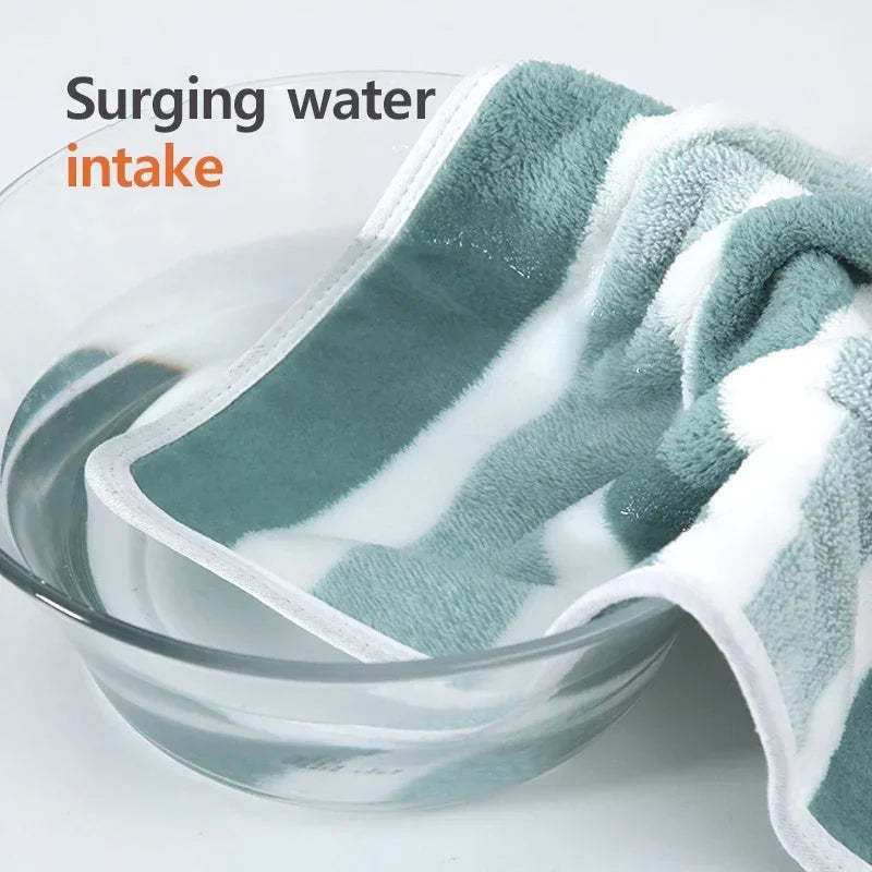 Striped Towel Set – Soft Quick-Dry Bath & Hand Towels Bath Towel Set Oasis Select