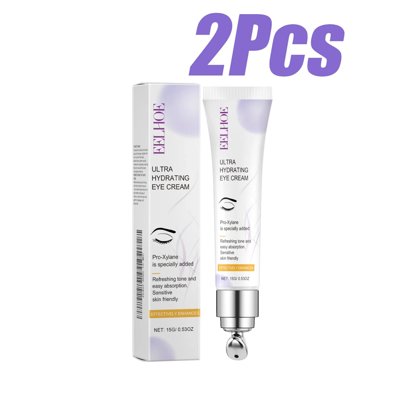 Ultra Hydrating Eye Cream Anti Dark Circle Puffiness Anti-Wrinkle Firming Skin Fade Fine Lines Moisturizing Brighten Eye Care Oasis Select 2 x 15g Boxed