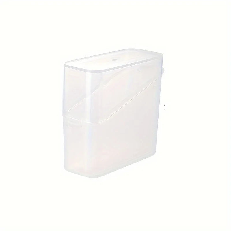 Japanese Style Tilted Transparent Lid Storage Box| Cheese Tea Coffee Storage Organizer| Small Item Classification Container Oasis Select Transparent
